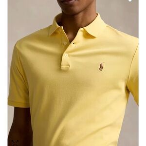 NWT yellow Ralph Lauren Classic Polo